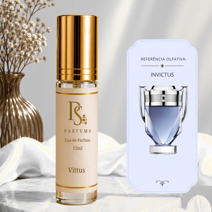 Vittus Eau de Parfum 15ml - fragrância inspirada em Invictus