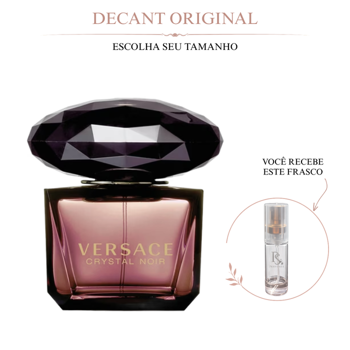 Decant Crystal Noir Versace - escolha o tamanho