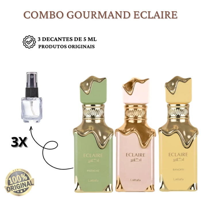 COMBO ECLAIRE vai 5ml de cada (PISTACHE, BANOFFI e TRADICIONAL)