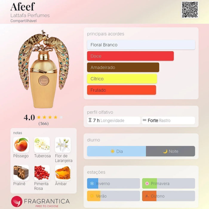 Notas olfativas — DECANT AFEEF